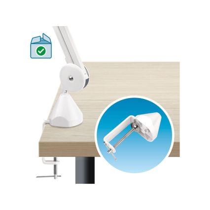 Extol - LED stolna lampa s lupom i mogućnošću regulacije svjetline LED/10W/230V bijela