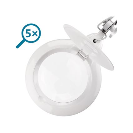 Extol - LED stolna lampa s lupom i mogućnošću regulacije svjetline LED/10W/230V bijela