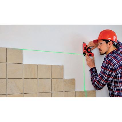 Extol Premium - laserski kutnik 90° s električnim usisnim modulom 5V/1000 mAh