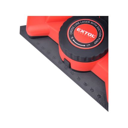 Extol Premium - laserski kutnik 90° s električnim usisnim modulom 5V/1000 mAh