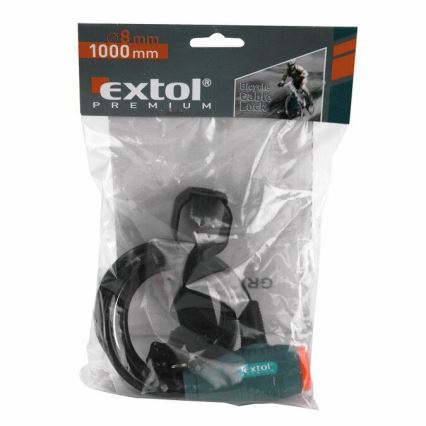 Extol Premium- Lokot za bicikl sa sajlom 8x1000 mm