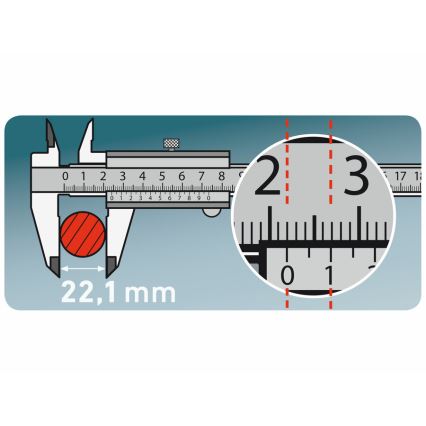 Extol Premium - Metalno pomično mjerilo 0-150 mm