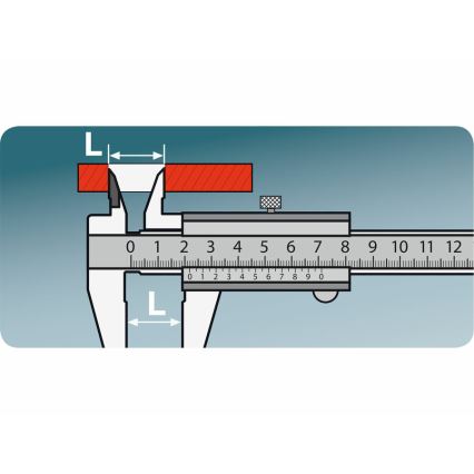 Extol Premium - Metalno pomično mjerilo 0-150 mm