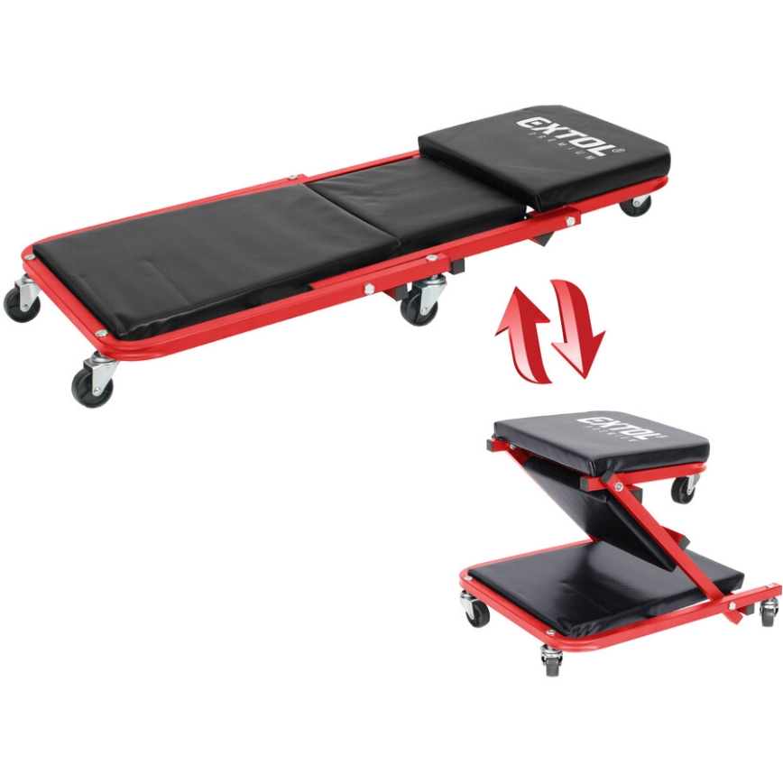 Extol Premium - Montažno pokretno ležaljka/sjedalo 2 u 1