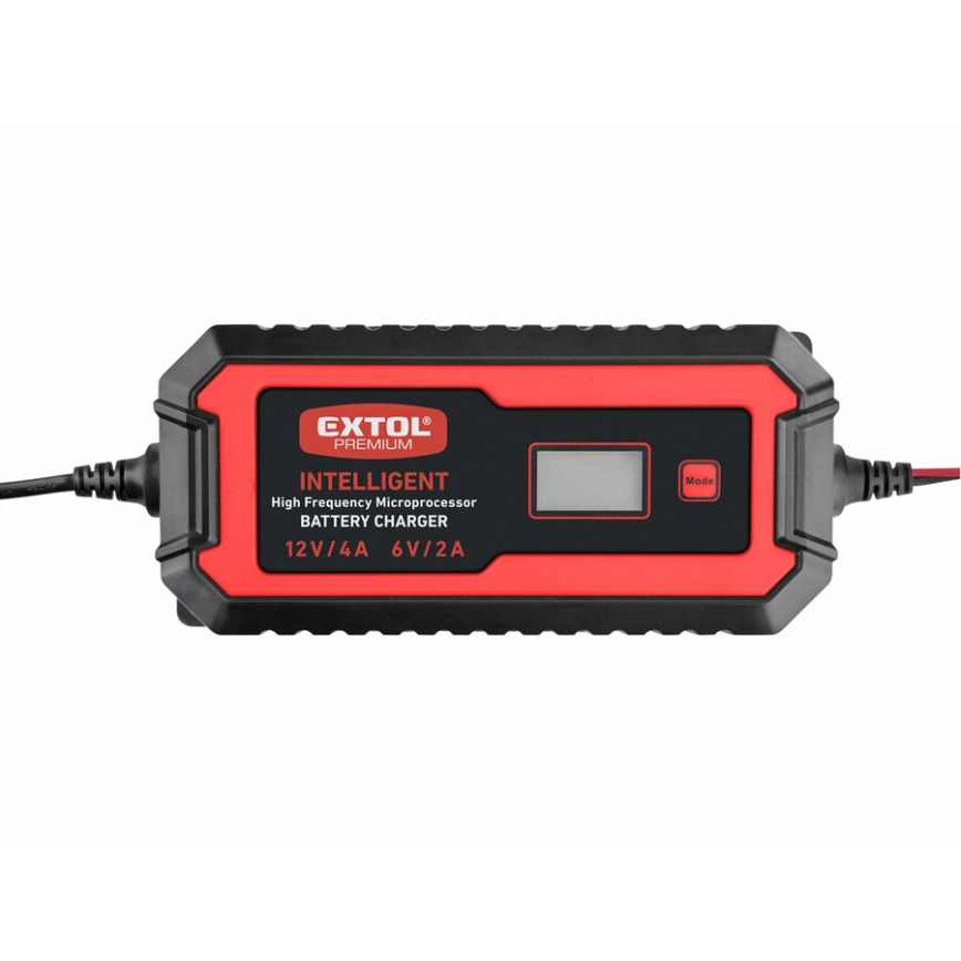 Extol Premium - Punjač za auto baterije s 9 stupnjeva, 6/12V 4A IP65