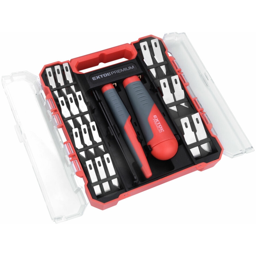 Extol Premium - Set za rezbarenje s pincetom, 21 komada