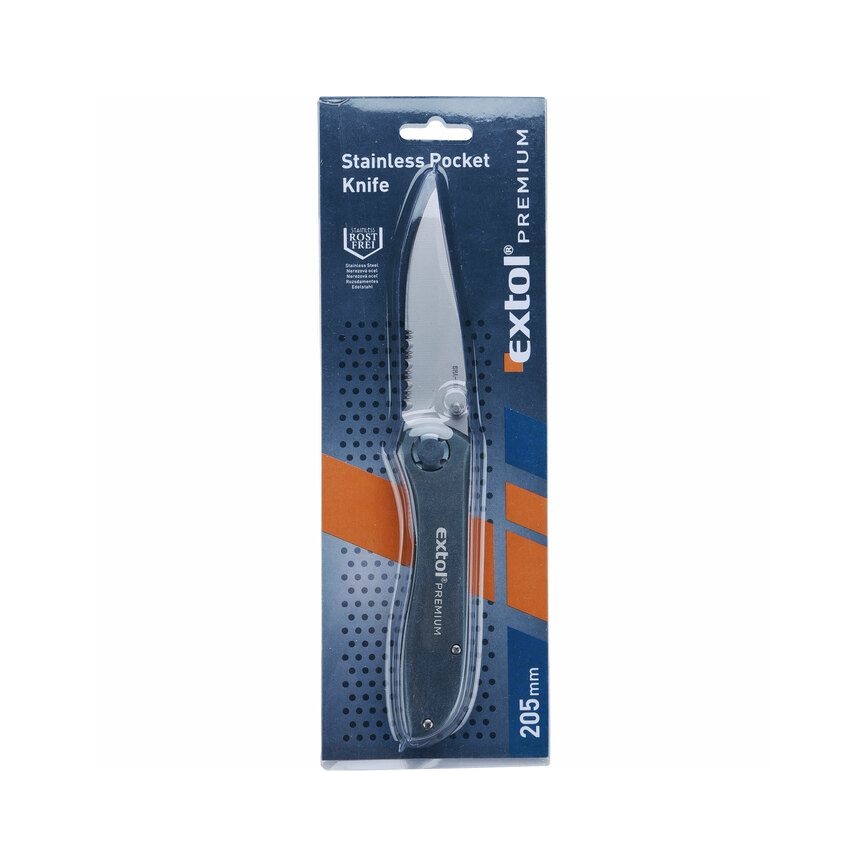 Extol Premium - Sklopivi nož 205 mm nehrđajući čelik