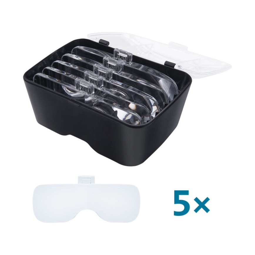 Extol - Punjive naočale s povećalom i LED/300 mAh