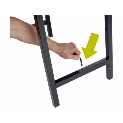 Extol - sklopivi radni stol 100x60 cm, smeđe/crne boje