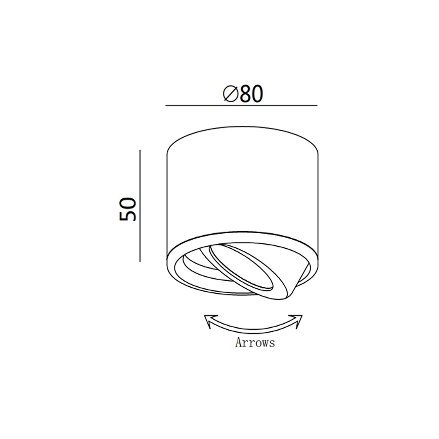 Fabas 3430/71/102 - LED stropna ugradna svjetiljka ANZIO LED/6W/230V