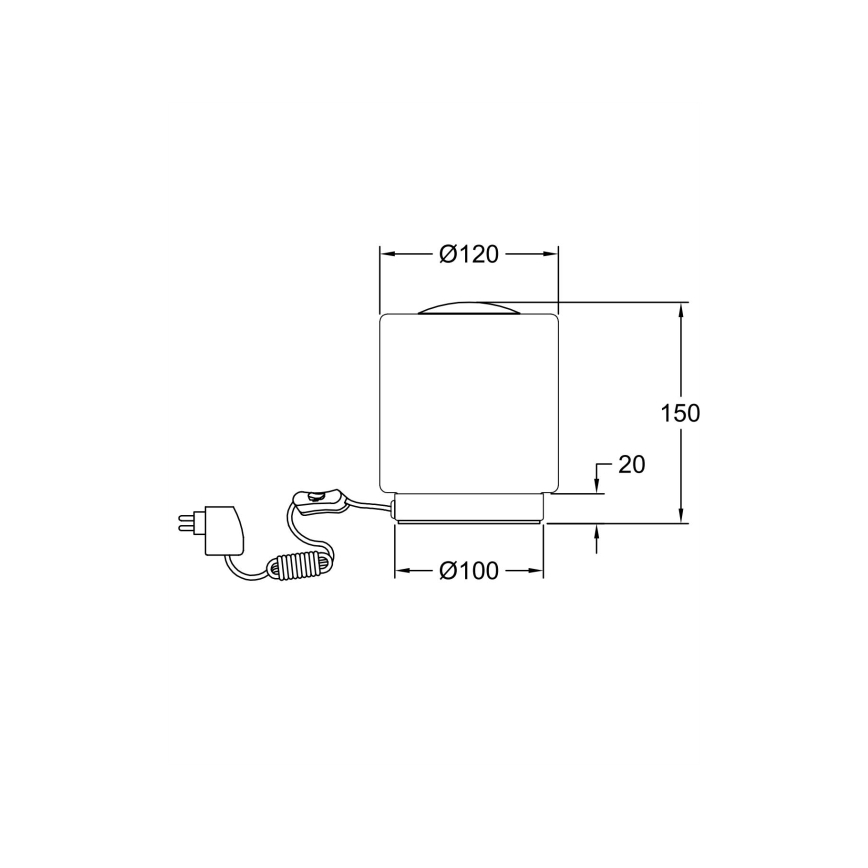 Fabas Luce 3257-30-138 - LED dodirna stolna lampa s prigušivanjem SIMI LED/8W/230V srebrna