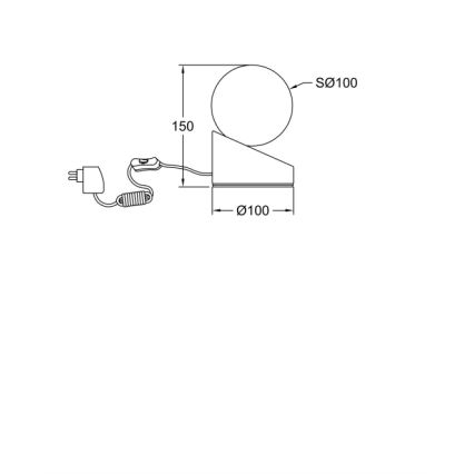 Fabas Luce 3360-30-102 - LED Prigušiva stolna lampa na dodir GRAVITY LED/5W/230V bijela