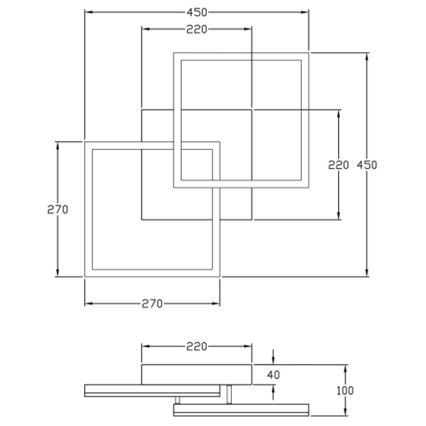 Fabas Luce 3394-22-102 - LED Prigušiva stropna svjetiljka BARD LED/39W/230V 3000K bijela