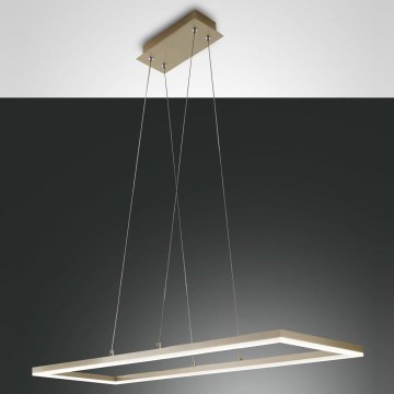 Fabas Luce 3394-45-225 - LED prigušivački luster na užetu BARD LED/52W/230V 3000K zlatna