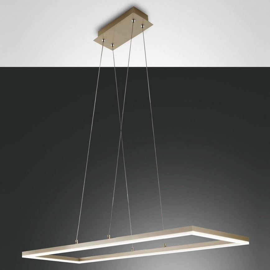 Fabas Luce 3394-45-225 - LED prigušivački luster na užetu BARD LED/52W/230V 3000K zlatna