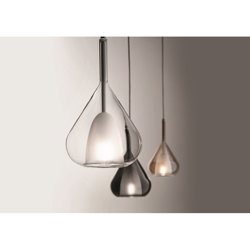 Fabas Luce 3481-40-126 - Luster na sajli LILA 1xE27/40W/230V siva