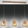 Fabas Luce 3673-48-125 - Luster na sajli BRITTON 3xE27/40W/230V zlatna