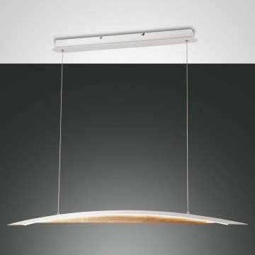 Fabas Luce 3697-40-102 - LED prigušivački luster na užetu CORDOBA LED/36W/230V bijela/drvo