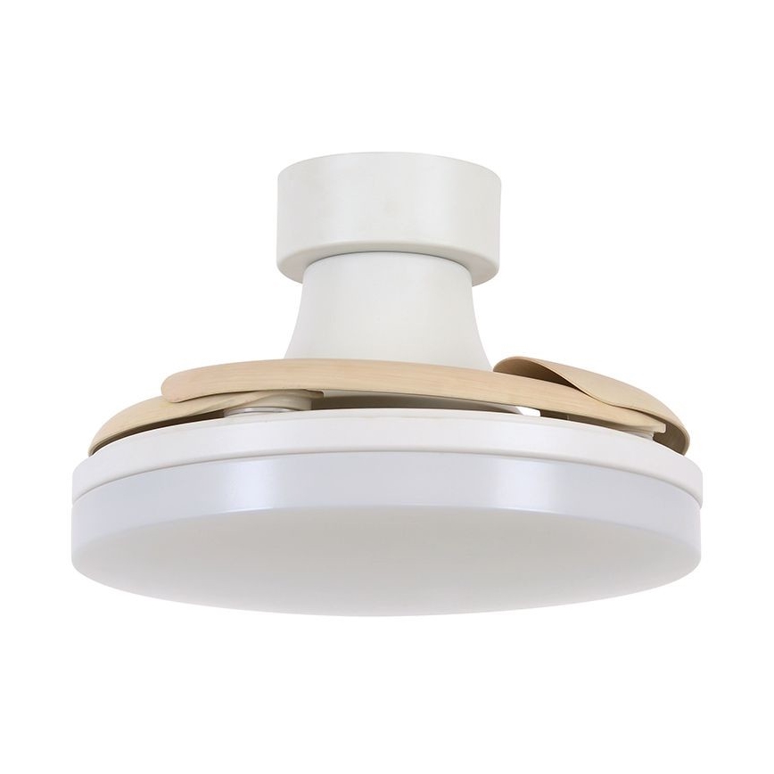FANAWAY 210664 - LED Prigušivi stropni ventilator ORBIT LED/25W/230V bež/bijela + daljinski upravljač