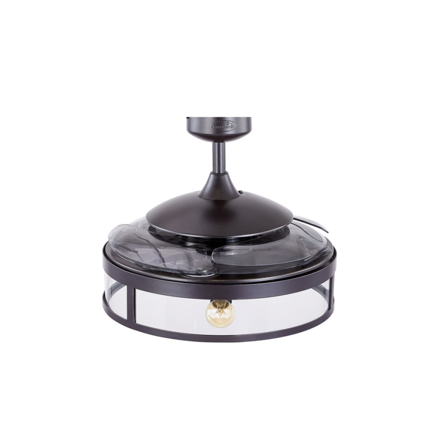 FANAWAY 212927 - LED stropni ventilator CLASSIC 3xE27/4W/230V crni Ø 112 cm + daljinski upravljač