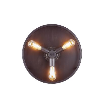 FANAWAY 212927 - LED stropni ventilator CLASSIC 3xE27/4W/230V crni Ø 112 cm + daljinski upravljač