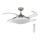 FANAWAY 212982 - Stropni ventilator EVORA 2xE27/20W/230V sjajni krom + daljinski upravljač
