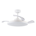 FANAWAY 21612949 - LED stropni ventilator s prigušivanjem svjetla STROLL LED/30W/230V 2700/3500/5000K promjer 106 cm bijela/prozirna + daljinski upravljač