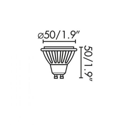 Faro 17316 - LED Žarulja GU10/8W/230V 2700K