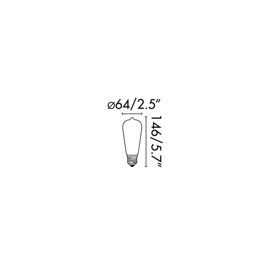 FARO 17428 - LED Žarulja FILAMENT E27/4W/230V 2200K