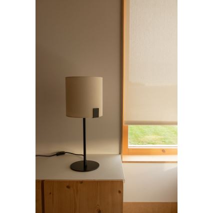 FARO 20054 - Stolna lampa NILA 1xE27/15W/230V krem/crna