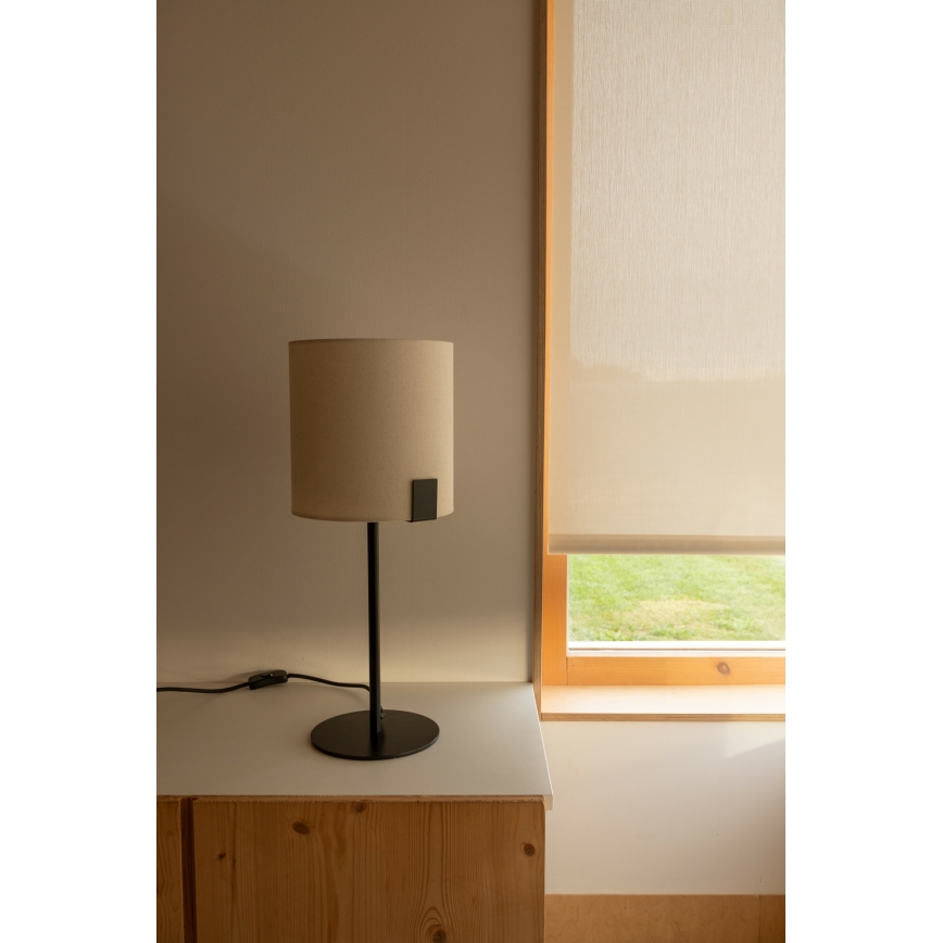 FARO 20054 - Stolna lampa NILA 1xE27/15W/230V krem/crna