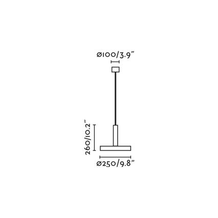 FARO 20169 - Luster na sajli WHIZ 1xE27/15W/230V plava