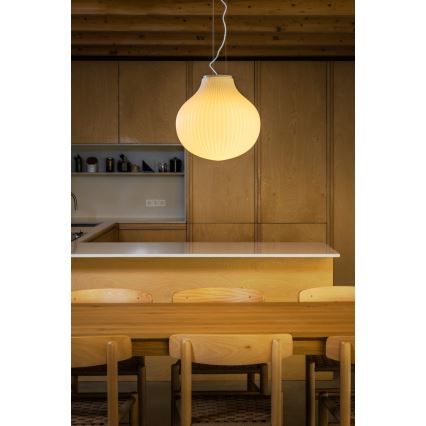 FARO 28301 - Luster na sajli ISABELLE 1xE27/15W/230V pr. 40 cm bijela