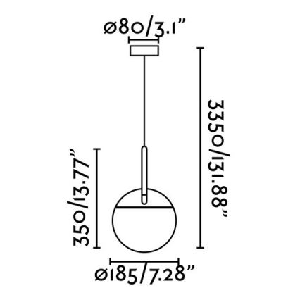 FARO 28375 - Luster na sajli MINE 1xE27/40W/230V