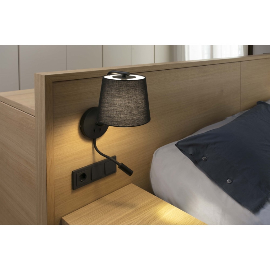 FARO 29330 - LED zidna svjetiljka BERNI 1xE27/20W/230V + LED/3W