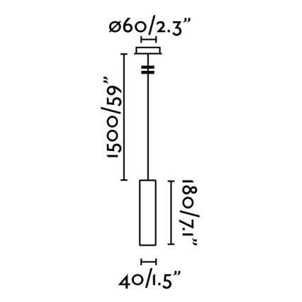 FARO 29895 - LED luster na sajli ORA LED/4W/230V crna