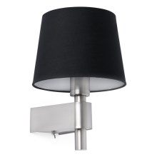 FARO 29975 - Zidna lampa ROOM 1xE27/15W/230V crna