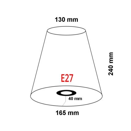 FARO 2P0311 - Sjenilo za zidnu svjetiljku REM E27 pr. 165 mm bež