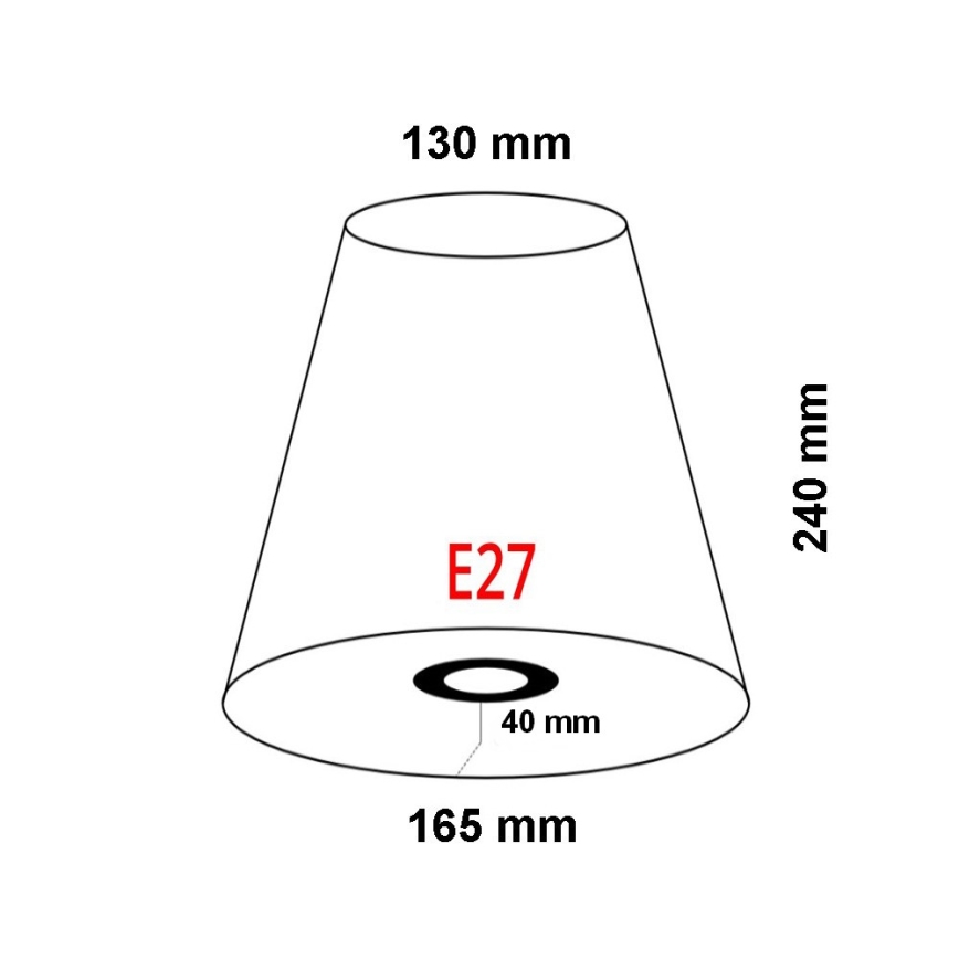 FARO 2P0311 - Sjenilo za zidnu svjetiljku REM E27 pr. 165 mm bež