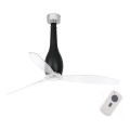 FARO 32003 - Stropni ventilator ETERFAN crna/prozirna pr. 128 cm + daljinski upravljač
