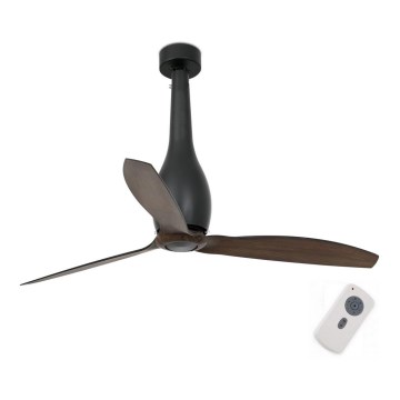 FARO 32004 - Stropni ventilator ETERFAN crna/smeđa promjer 128 cm + daljinski upravljač