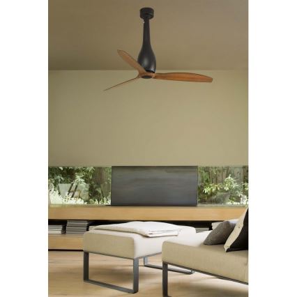 FARO 32004 - Stropni ventilator ETERFAN crna/smeđa promjer 128 cm + daljinski upravljač