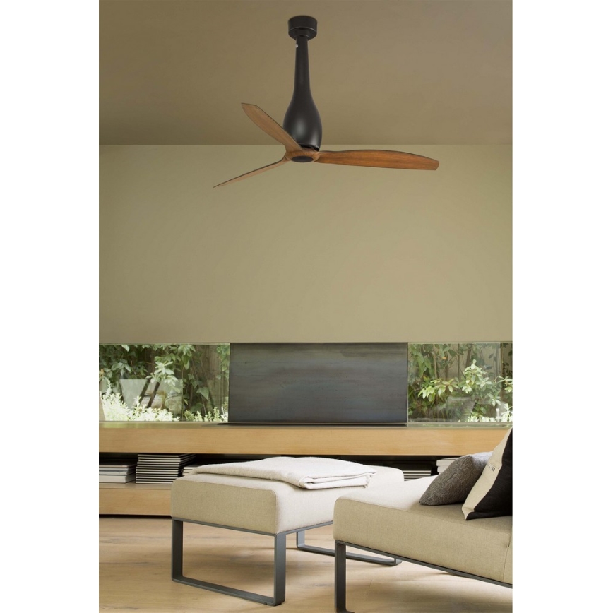 FARO 32004 - Stropni ventilator ETERFAN crna/smeđa promjer 128 cm + daljinski upravljač