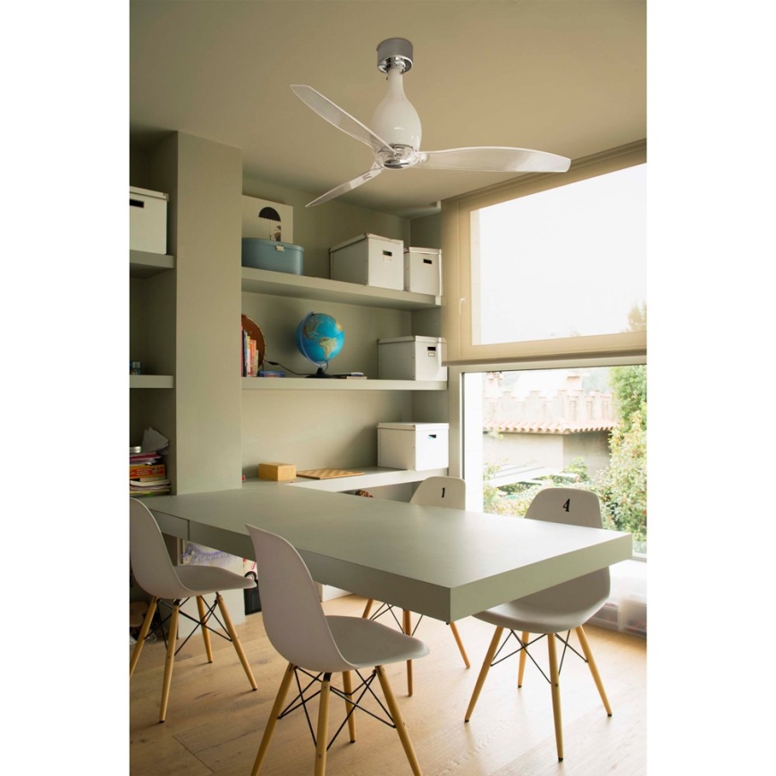 FARO 32020 - Stropni ventilator MINI ETERFAN bijela/prozirna
