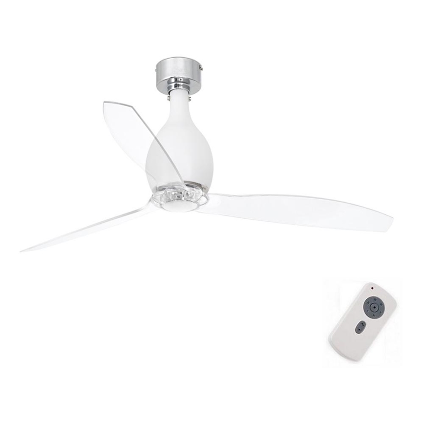 FARO 32025 - Stropni ventilator MINI ETERFAN mat bijela/prozirna