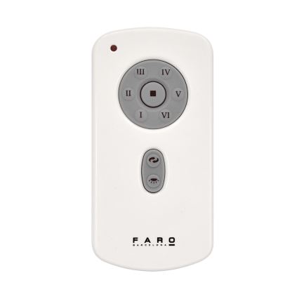 FARO 32026 - Stropni ventilator MINI ETERFAN crna/prozirna pr. 128 cm + daljinski upravljač