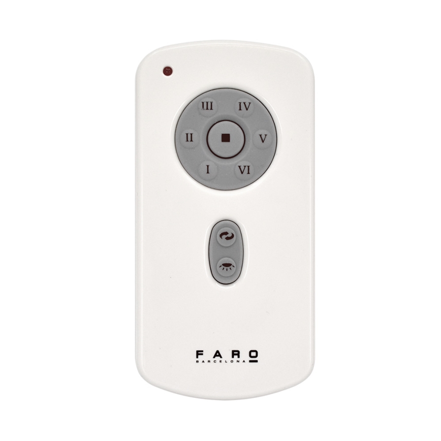 FARO 32026 - Stropni ventilator MINI ETERFAN crna/prozirna pr. 128 cm + daljinski upravljač