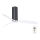 FARO 32035 - Stropni ventilator TUBE FAN crna/prozirna pr. 128 cm + daljinski upravljač