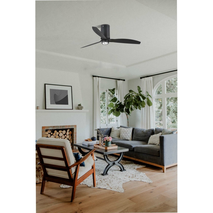 FARO 32043WP-10 - LED Stropni ventilator MINI TUBE FAN M LED/16W/230V centar pr. 128 cm SMART + daljinski upravljač