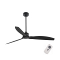 FARO 32100 - Stropni ventilator JUST FAN pr. 128 cm crna + daljinski upravljač